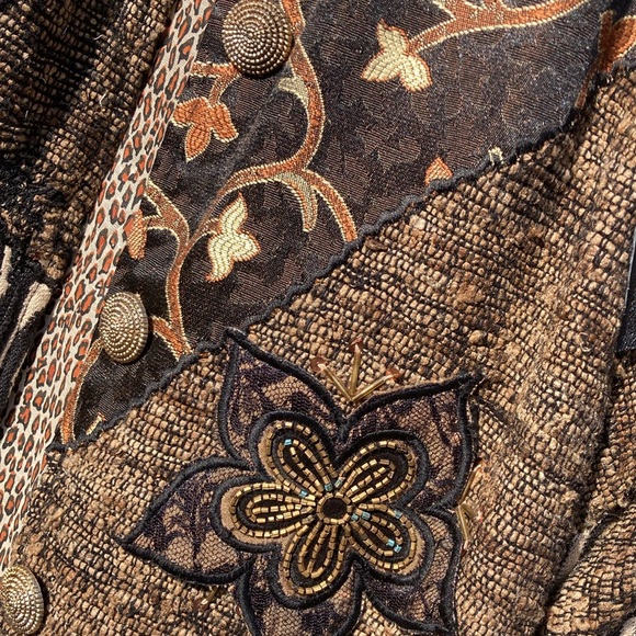 Sandy Starkman Coat/Jacket Embellished Sz XL - Picture 6 of 13